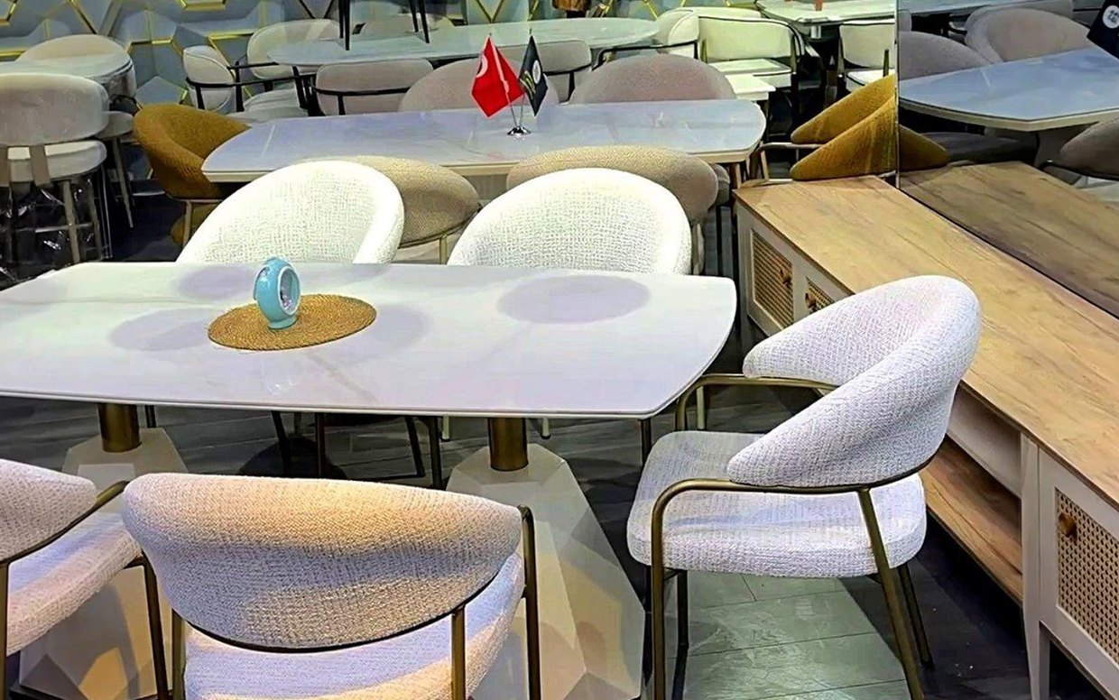 90x180 Porselen Masa ve Rüya Sandalye Takımı